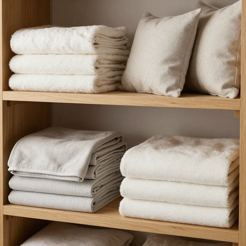 Bedroom textile display